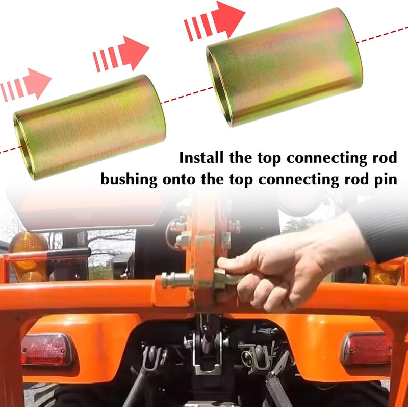 Kujunpao Quick Hitch Adapter Bushings Kits Compatible with Category I 3-Point Tractors Quick Hitch System Replace TK95029 1 Set - Image 5